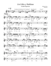 A el alto y sublime - Gadiel Espinoza